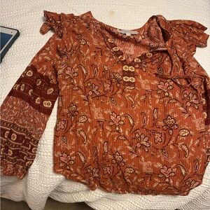 Floral Rust Women's Top